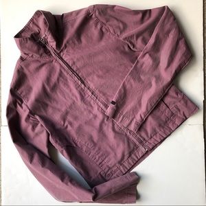 Lightweight plum caterpillar jacket.